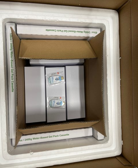 pharma shipment with data loggers